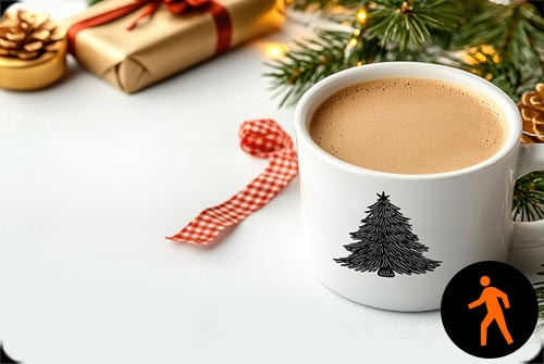 Animated: Hot Cocoa Christmas Background