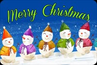 Snowmen Merry Christmas Background