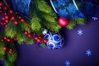 Purple Christmas Theme Background