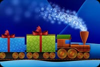 Christmas Train Background