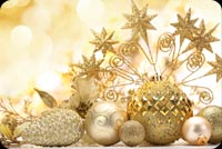 Golden Christmas Greetings Background