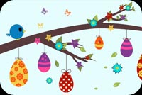 Easter Branch Background