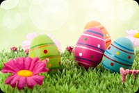 Bright Easter Background