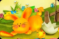 Beautiful Easter Card For Everyone Background