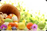 Easter Bright With Happiness Background