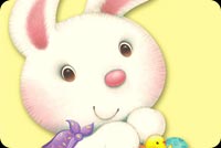 Cute Bunny For Easter Background