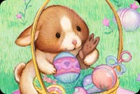 Happy Easter To Sweet Bunny Background