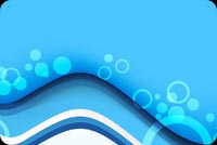 Blue Wave Bubbles Background