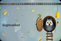 September - Fall Season Background