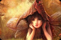 Autumn Little Fairy Background