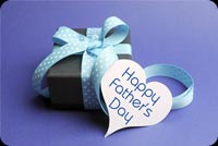 Purple Happy Father's Day Gift Box Background