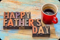 Happy Father's Day Coffee Cup Background