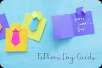 Father's Day Homemade Paper Card Background