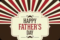Red & Brown Father's Day Theme Background