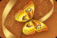 Butterfly & Flower Art Background