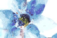 Blue Art Flower Background