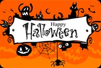 Halloween Frame Banner Background