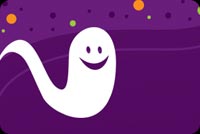 Halloween Cute Ghost Background