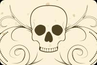 Halloween Skull Design Background