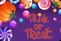 Trick Or Treat Candies Background