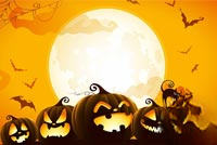 Animated: Glowing Jack-o'-Lanterns email background