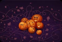 Happy Pumpkins Background