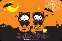 Hello Kitty Happy Halloween Background