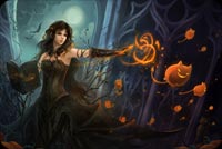 Beautiful Witch, Fantasy Background