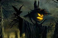 Halloween Scarecrow Background