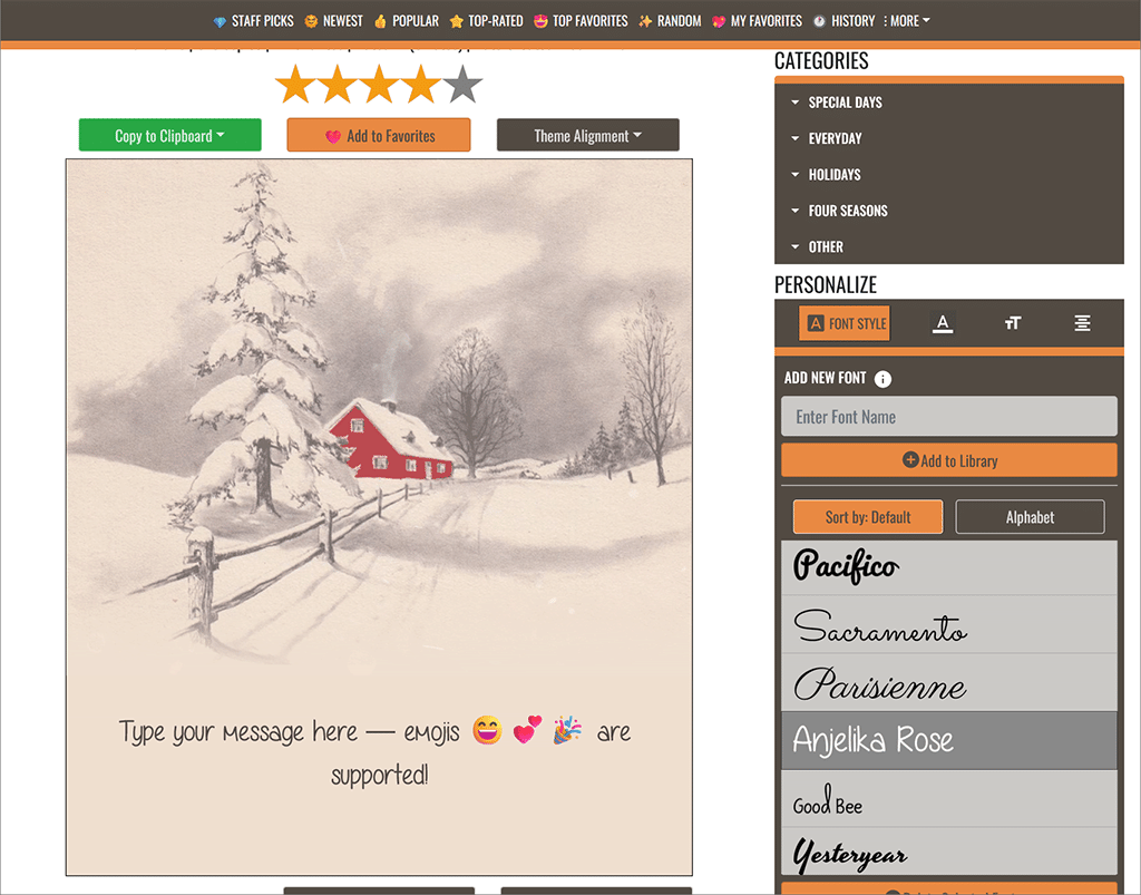 Preview and personalize an email background