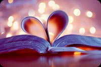 Bookmark Love Heart Background