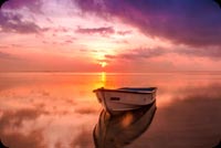 Lonely Boat Background