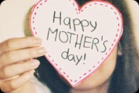 Heart Mother's Day Card From Daughter Background