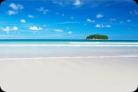 Blue Sky Beach Background