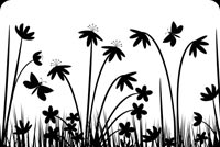 Nature Black & White Art Background