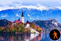 Animated Lake Bled Slovenia Background