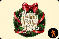 Animated Happy New Year Card Background