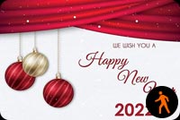 Animated New Year's Red Background