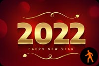 Animated Happy New Year 2022 Background