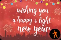 Animated Bright Happy New Year Background