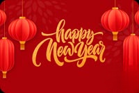 Animated: Red Lanterns and Envelopes email background