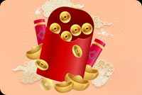 Animated: Lucky Money Lunar New Year email background