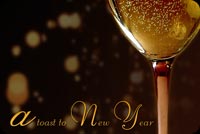 A Toast To New Year Background