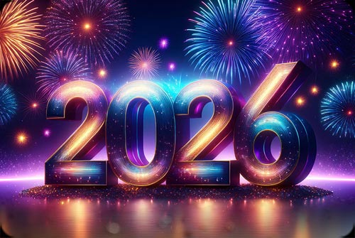 New Year Sparkle 2026 Background