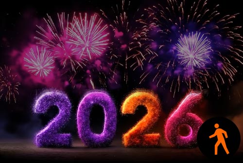 Animated: Celebrate 2026 In Color Background