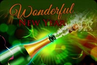 Wonderful New Year Wishes Background