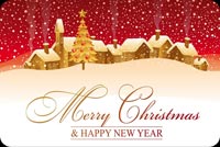 Merry Christmas & Happy New Year Background