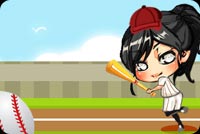 Girl Baseball Background