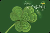 Green Clover & Green Hat Background