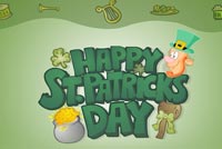 St. Pat's Day Leprechaun For Luck Background